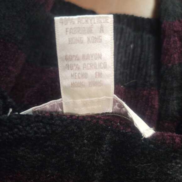 Jones New York Size M Womens Cardigan Sweater Striped Button-Front - Picture 5 of 7